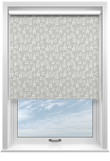 Woodland Phlox, Grey - Twist&Fit Roller Blind